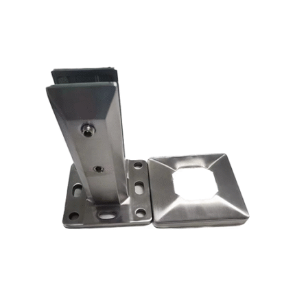 POOL FENCE SPIGOT SQUARE FLANGED 160MM